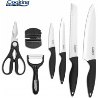 Virtuvinių peilių ir bambukinės lentelės rinkinys CARERA 8dalių HR-EVI-8CRR HEINNER