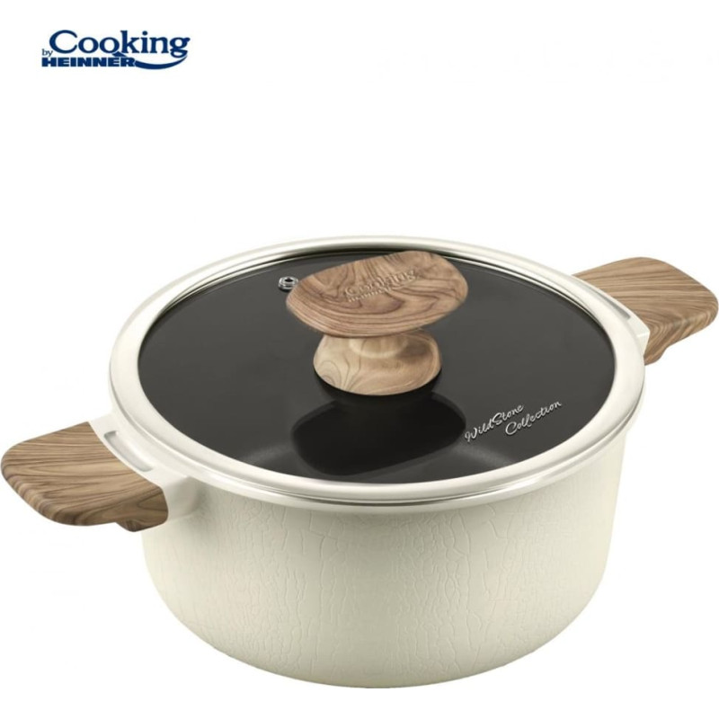 Katlas su dangčiu aliuminio su keramikos danga 2,5L 20x9,5 cm HR-JLG-WC20, COOKING BY HEINNER