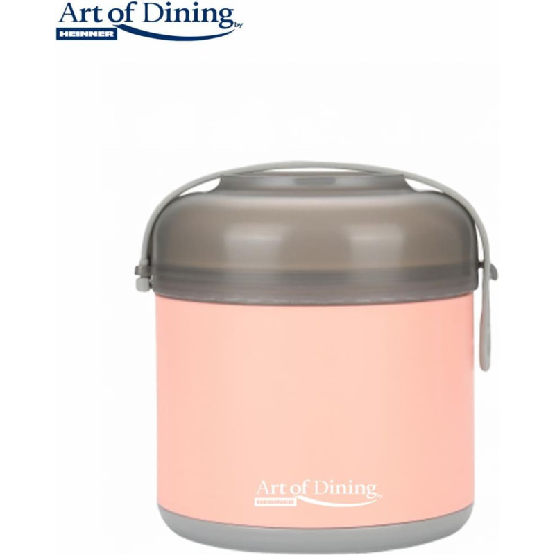 Termosinė pietų dėžutė 600ml LOCA rožinė HR-NC-600R HEINNER