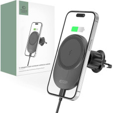 Tech-Protect MagSafe's Magnetic Car Handle with Wireless charging 15W to the Ventilation Bar Tech-Protect MM15W-V1 black