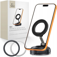 4Kom.pl Uchwyt samochodowy Tech-Protect N61 Magnetic MagSafe Windshield & Dashboard Car Mount Black