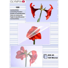 Olympia 1x100 Olympia Laminating pouches DIN A5 125 micron           9177