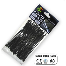 Bradas OPASKA PLASTIKOWA CZARNA  4,6 x 160mm 100szt