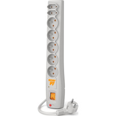 Acar Power strip Acar P7 overvoltage 7 sockets 1.5 m grey (W0117)