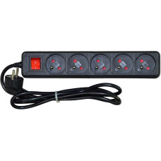 Vakoss Power strip Vakoss overvoltage 5 sockets 1.5 m black (52-511SK)