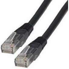 Lynx Cs Patchcord, Cat5E, UTP, 0.25m, czarny (PK-UTP5E-0025-BLK)