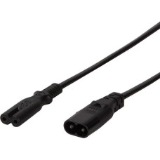 Logilink Power cable LogiLink IEC C8 power cable extender > C7 black 2m (CP129)