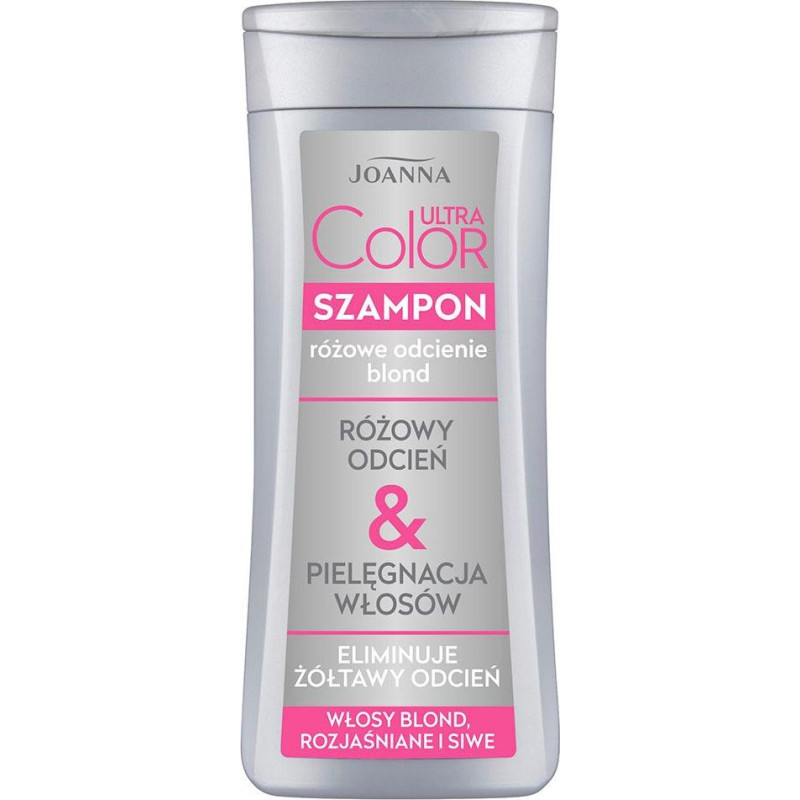 Joanna Ultra Color System Shampoo pink for blonde hair, brightened and grey 200ml