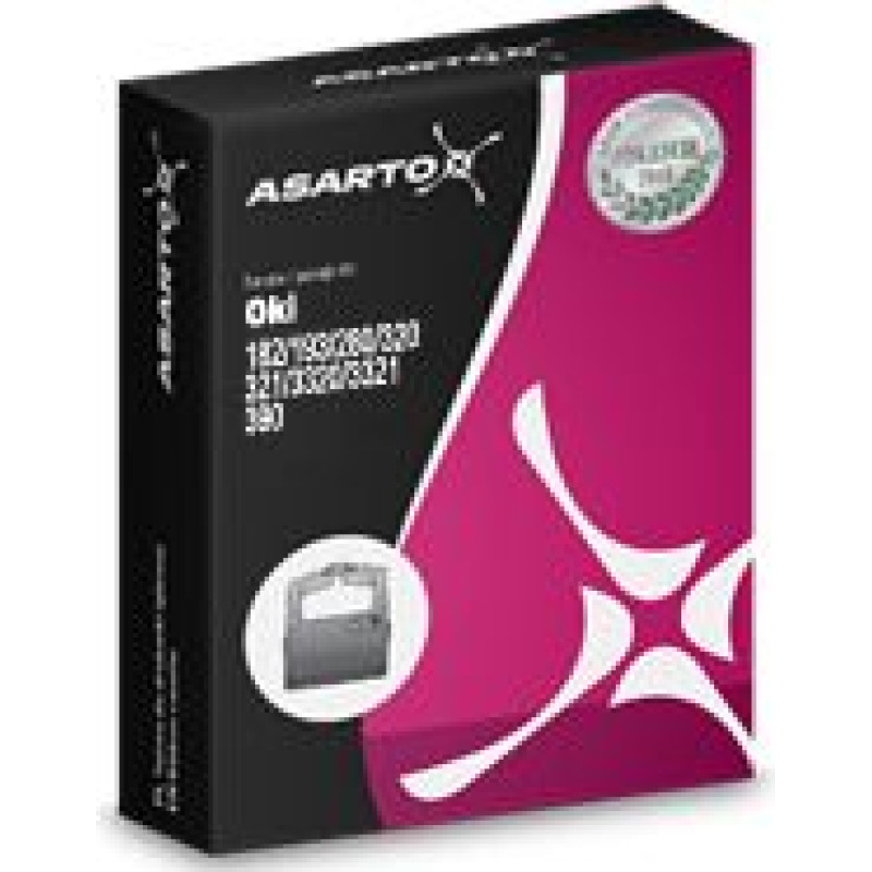 Asarto Tape Asarto to Oki ML 182/193/280/320/321/3320/3321/390 | black