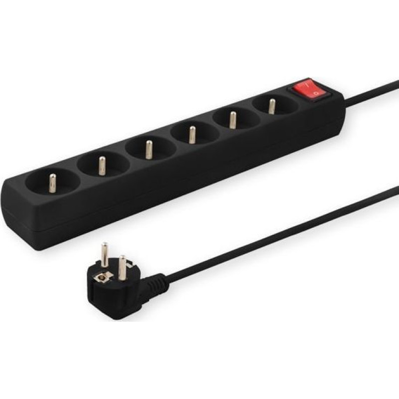 Savio Power strip Savio overvoltage 6 sockets 5 m black (LZ-04)