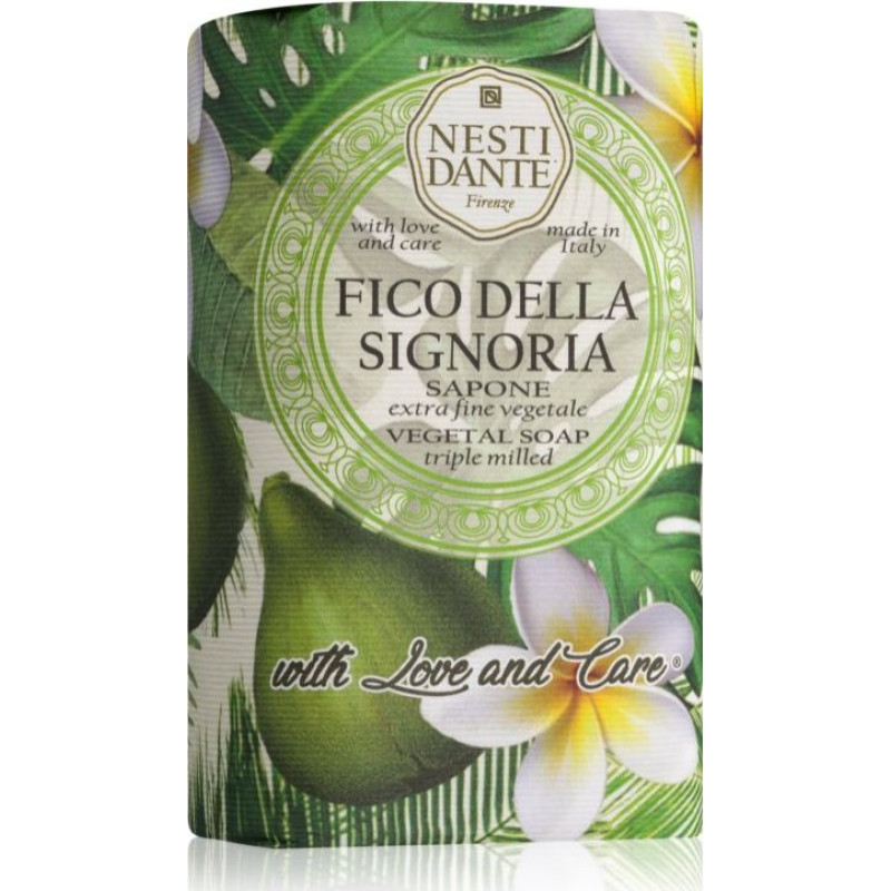 Nesti Dante Soap in Fico Della Cube Signoria Sapone Green fig 250g
