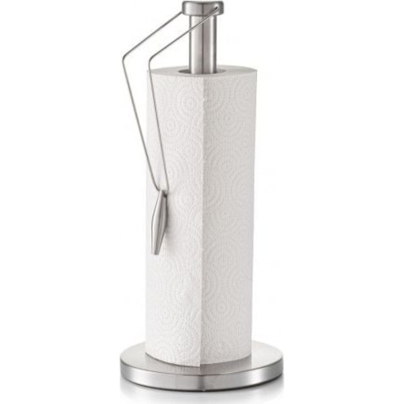 Zeller Stalowy stojak na ręcznik papierowy, 15x34cm
