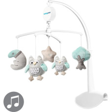 Babyono A crib carousel with OWL SOPHIA music box