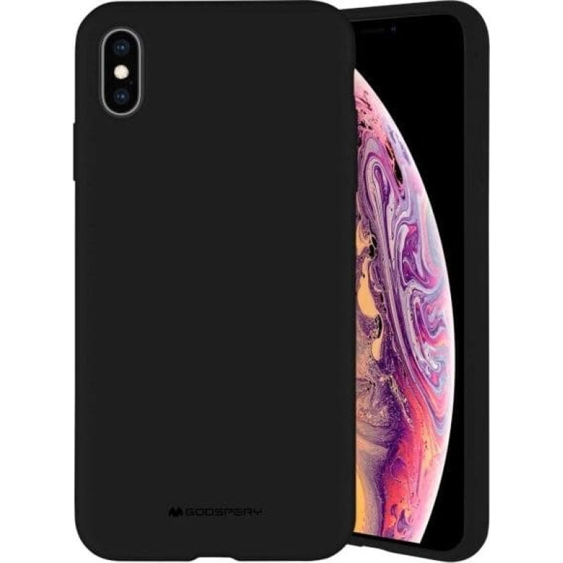 Mercury Goospery Mercury Mercury Silicone iPhone 12/12 Pro 6.1" black/black