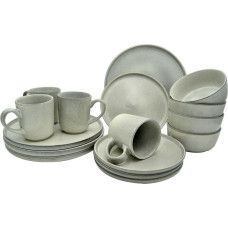 Excellent Houseware Zestaw OBIADOWY miska talerz talerzyk kubek 16 el.