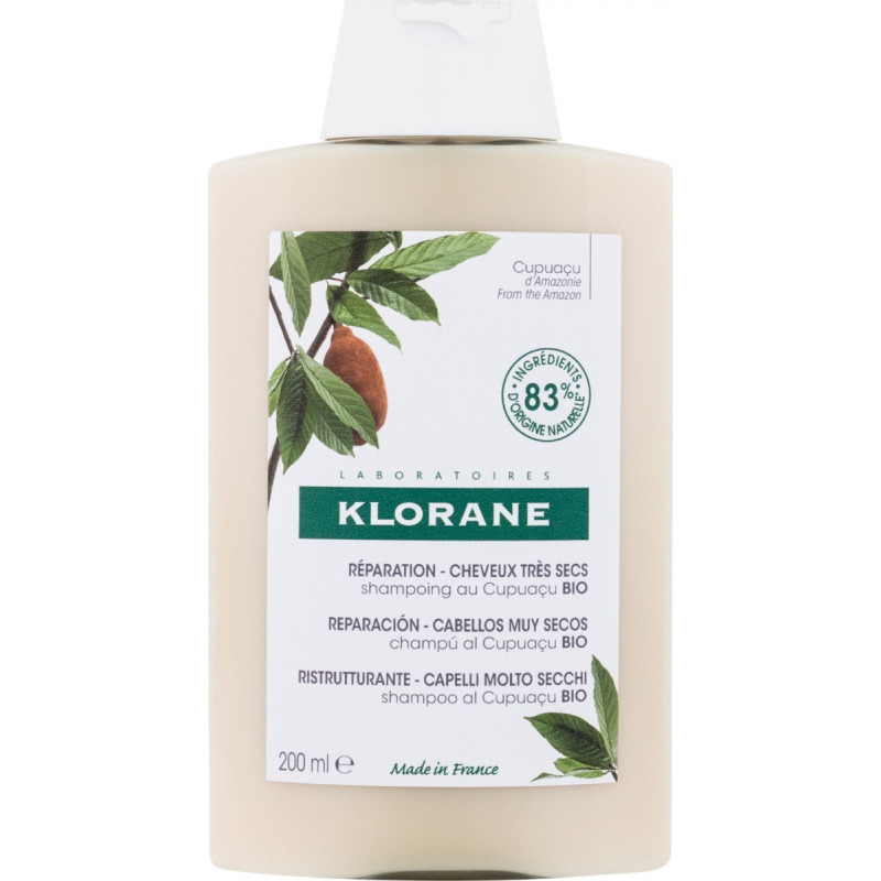 Klorane Klorane, Shampoo with organic Cupuacu butter, 200 ml - Long term!