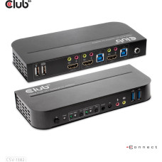 Club 3D CLUB3D CSV-1382 KVM jungiklis Juoda