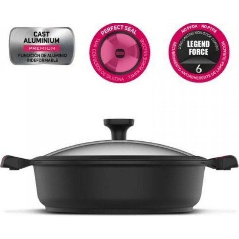 Taurus Pot with Cover Taurus KCK3028L 28 cm