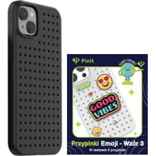 Pinit Zestaw Etui Pinit Dynamic + Emoji Pin iPhone 14 Plus 6.7" czarny/black wzór 3