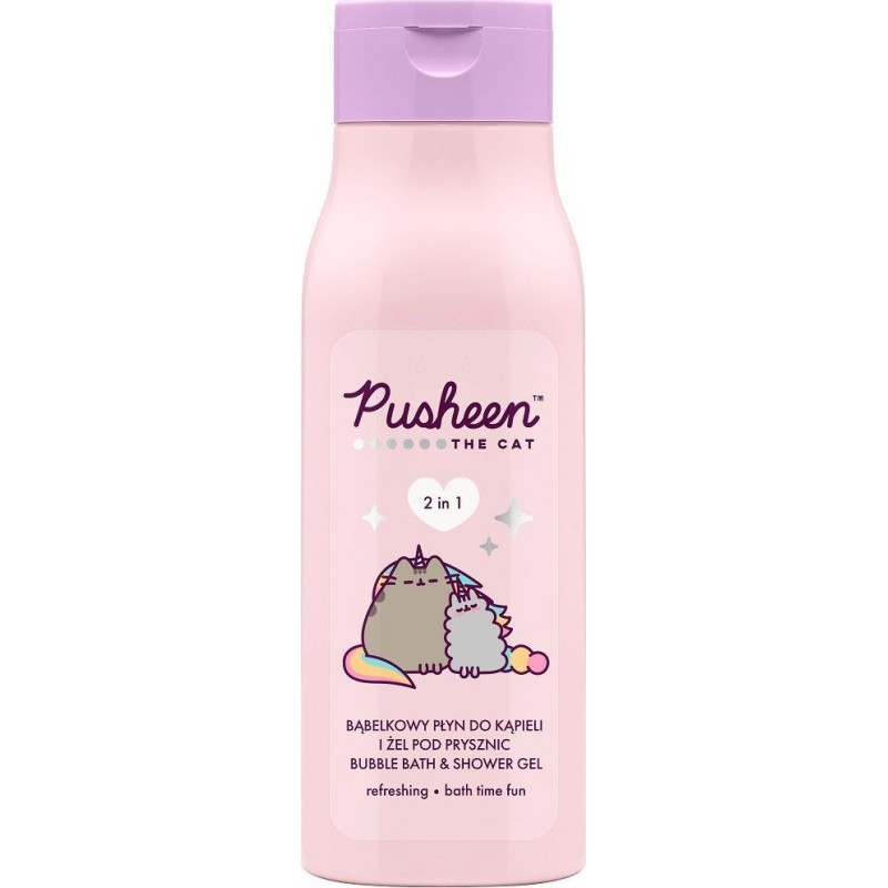 Pusheen Bubble Bath & Shower Gel bąbelkowy płyn do kąpieli i żel pod prysznic 400ml Pusheen