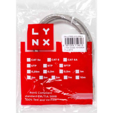 Lynx Cs LYNX patch kabel Cat5E, UTP - 5m, šedý
