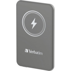 Verbatim Wireless Power Bank Charge 'n' Go 5,000mAh (grey, Qi, PD 3.0, Quick Charge 3.0)