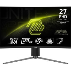MSI MAG 27C6PF kompiuterio monitorius 68,6 cm (27") 1920 x 1080 pikseliai „Full HD“ Juoda