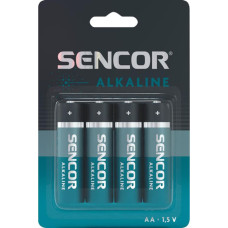 Sencor Bateria alkaliczna, AA (LR6), AA, 1.5V, Sencor, blistr, 4-pack