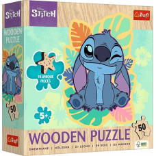 Trefl Puzzle drewniane Wesoły Stitch 50 elementów (20281)
