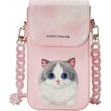 Ilike Nimmy torebka na telefon różowy/pink Big Eyed Pet 2.0 Cat