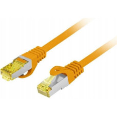 Lanberg Patchcord Lanberg S/FTP kat.6A 0,25m LSZH CU fluke passed pomarańczowy