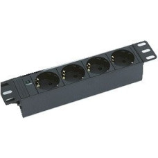 Triton 10" rozvodný panel 4x230V DIN- 2m, černý