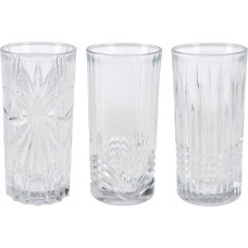 Glasmark Zestaw 3 szklanek we wzory, 380 ml