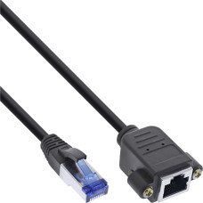 Inline 76503X tinklo kabelis Juoda 3 m Cat6a S/FTP (S-STP)