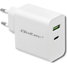 Qoltec Ładowarka Qoltec 1x USB-A 1x USB-C 3 A (51718)