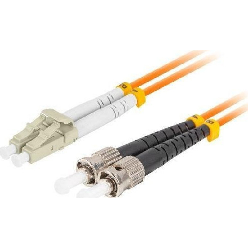 Lanberg PATCHCORD LIGHT MM ST/UPC-LC/UPC DUPLEX 3.0MM OM2 50/125 LSZH 15M LANBERG