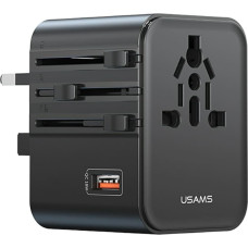Usams Travel Charger Adapter USAMS CC309 2xUSB-C 25W 4in1 US/AU/EU/UK black