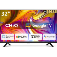 Chiq TV CHiQ CHiQ L32H7G TV 32", HD, smart, Google TV, dbx-tv, Dolby Audio, Frameless