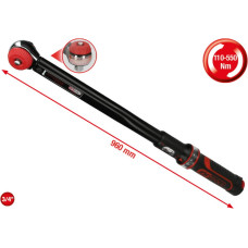 Ks Tools Dinamometrinis raktas ERGOTORQUEprecision 3/4´´, 110-550Nm, KS Tools