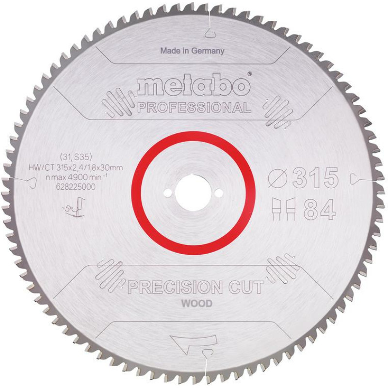 Metabo PIŁA TARCZOWA HW/CT 315x30x84Z