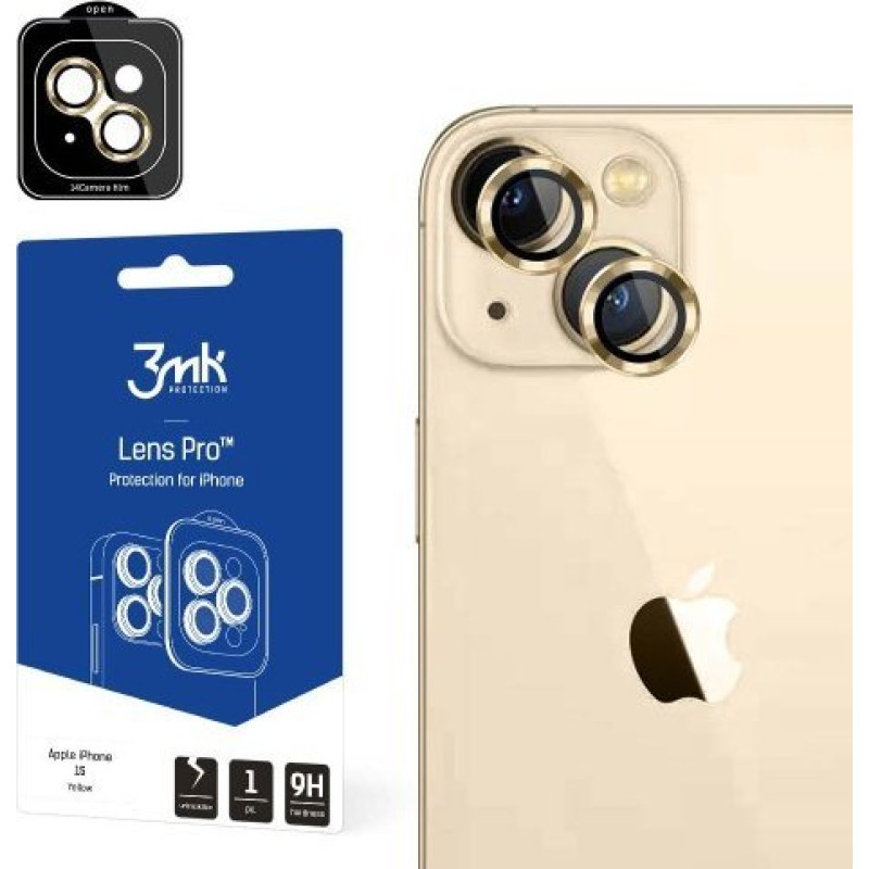3MK Lens Protection Pro iPhone 15 6.1" yellow/yellow lens protection