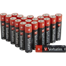 Verbatim Bateria alkaliczna, AA-LR6 Mignon, AA, 1.5V, Verbatim, blistr, 20-pack, 49877