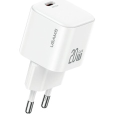 Usams Ładowarka sieciowa USAMS JO Series CC260 20W USB-C + kabel USB-C / Lightning 1m biały