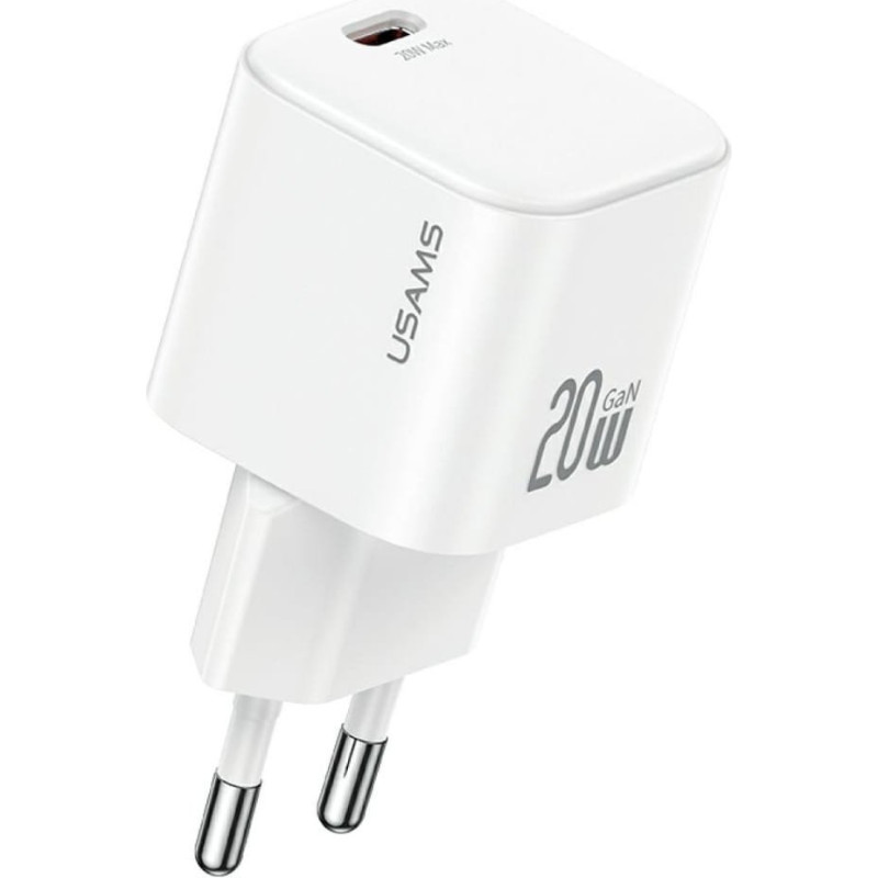 Usams Ładowarka sieciowa USAMS JO Series CC260 20W USB-C + kabel USB-C / Lightning 1m biały