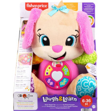 Mattel Fisher-Price Learning Fun Dog Friend, soft toy pink/light brown