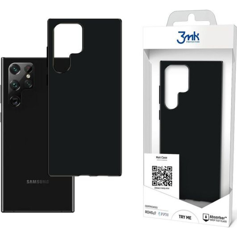 3MK 3mk Matt Case Sam S908 S22 Ultra black/black