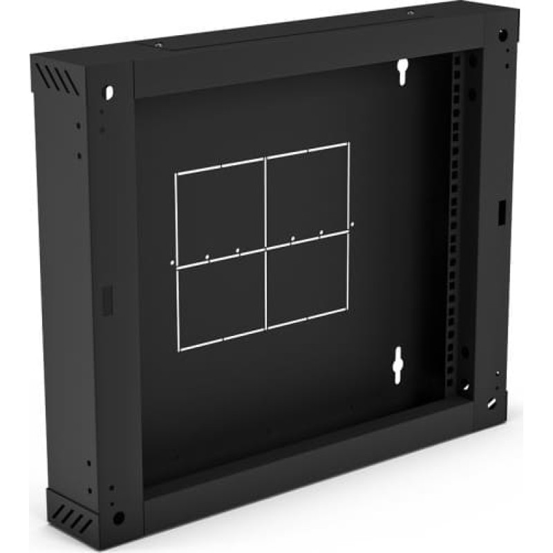 Alantec Sekcja tylna 100 mm (zawiasowa / uchylna) do szaf dwusekcyjnych SW-15U-600-450-01-C, kolor czarny ALANTEC