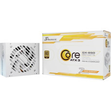 Seasonic Power Supply|SEASONIC|CORE GX White|850 Watts|Efficiency 80 PLUS GOLD|MTBF 100000 hours|SRP-CGX851-A5A32SF-W