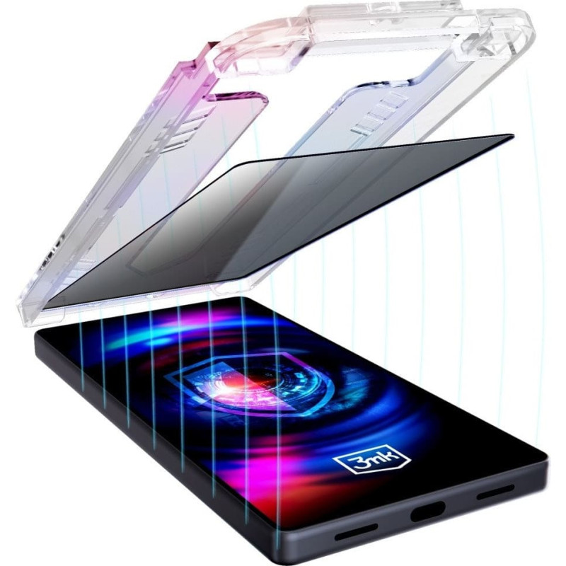 3MK Szklo hartowane 3MK HardGlass Max         Privacy z aplikatorem do Samsung Galaxy A26 5G