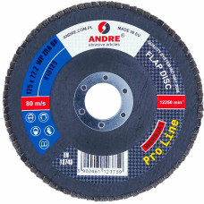 Andre ŚCIERNICA LISTKOWA 125mm P120 CYRKONOWA PRO LINE WERSJA I